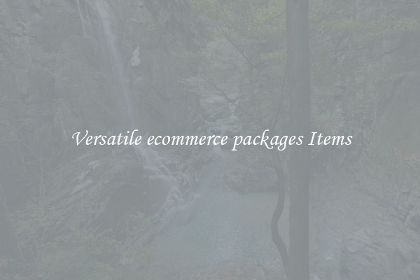 Versatile ecommerce packages Items
