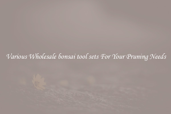 Various Wholesale bonsai tool sets For Your Pruning Needs