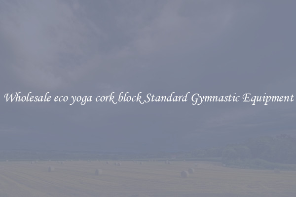 Wholesale eco yoga cork block Standard Gymnastic Equipment