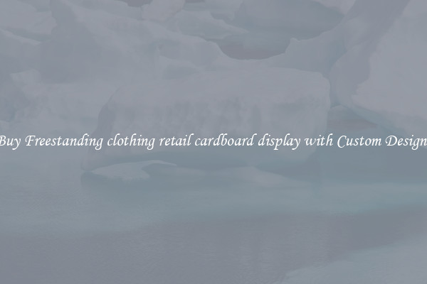 Buy Freestanding clothing retail cardboard display with Custom Designs