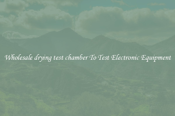 Wholesale drying test chamber To Test Electronic Equipment