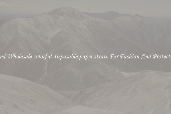 Find Wholesale colorful disposable paper straw For Fashion And Protection