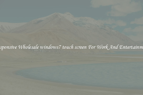 Responsive Wholesale windows7 touch screen For Work And Entertainment