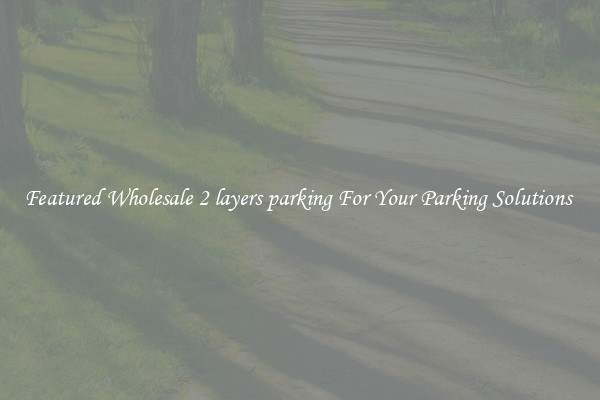 Featured Wholesale 2 layers parking For Your Parking Solutions 