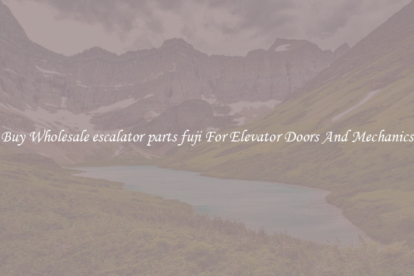 Buy Wholesale escalator parts fuji For Elevator Doors And Mechanics