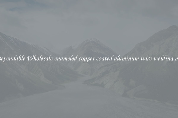 Buy Dependable Wholesale enameled copper coated aluminum wire welding machine